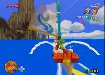 une photo d'Ã©cran de The Legend of Zelda - The Windwaker sur Nintendo Gamecube